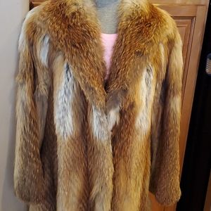 Long Fox  Fur Coat